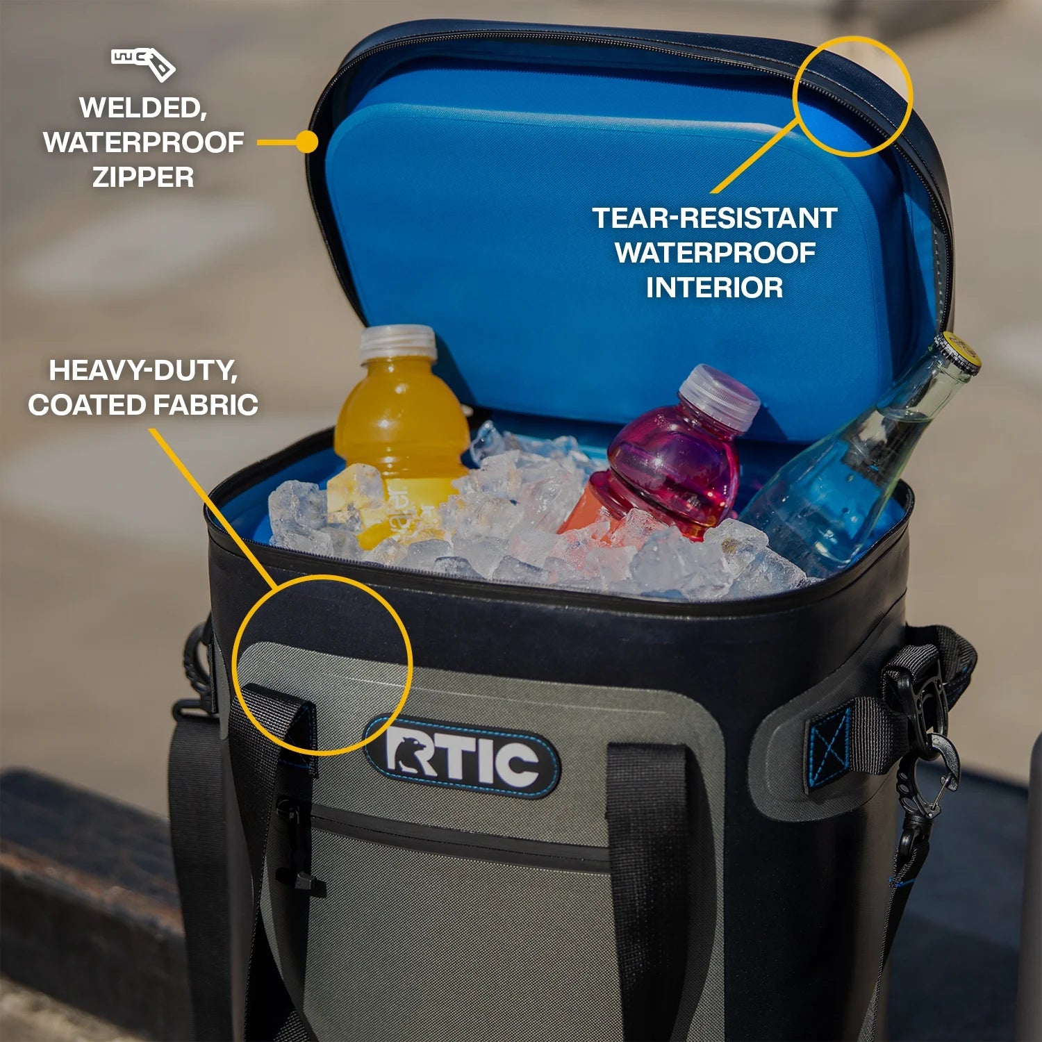 30-Can, 20 Qt, Ultra-Tough Soft-Sided Cooler, Leakproof, Waterproof, Patriot
