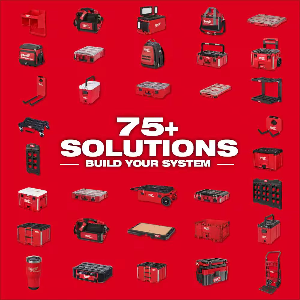 PACKOUT 22 In. Rolling Modular Tool Box LP Handle,22 In. Large Tool Box,18.6 In. Tool Storage Crate Bin