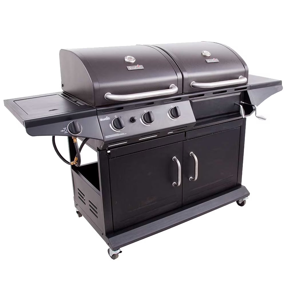 Deluxe Charcoal & Gas Combo Grill