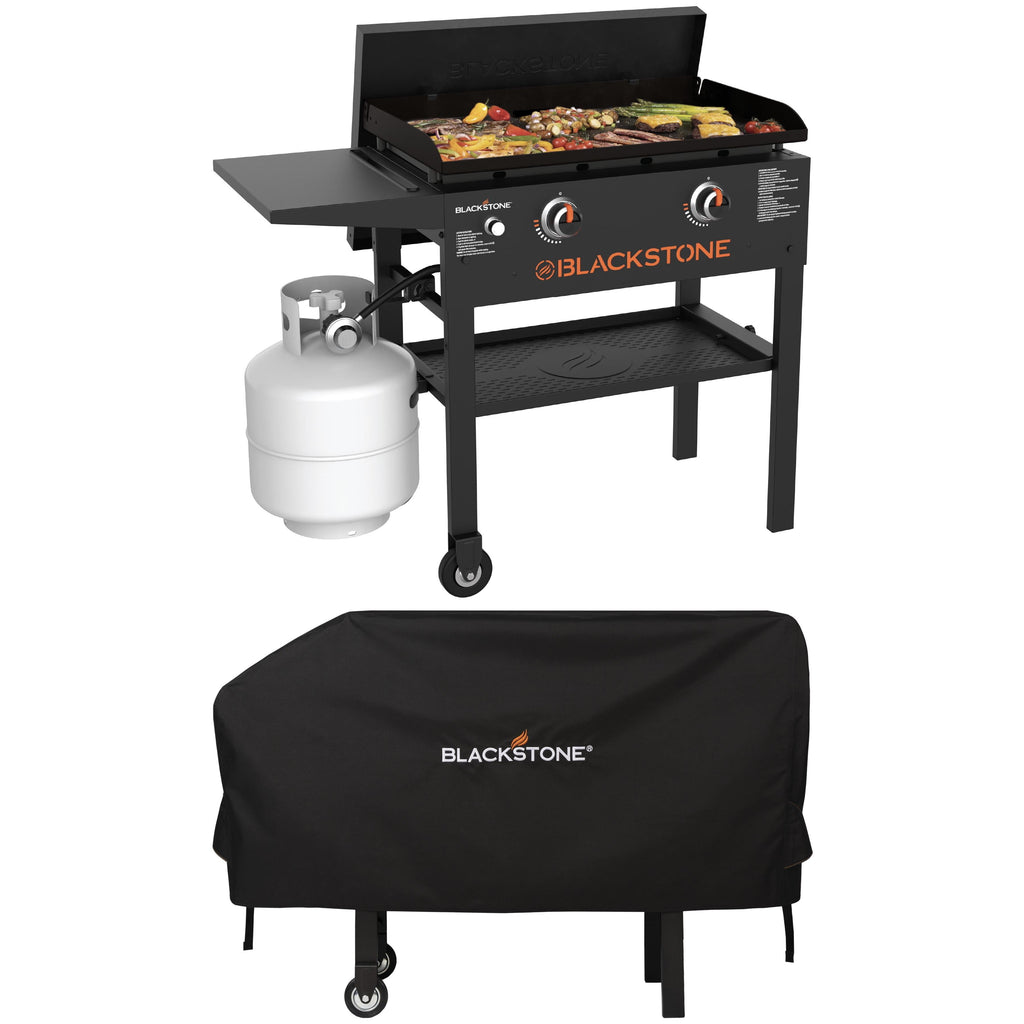 Original 2-Burner 28" Propane Omnivore Griddle with Hard Cover and Protective Soft Cover