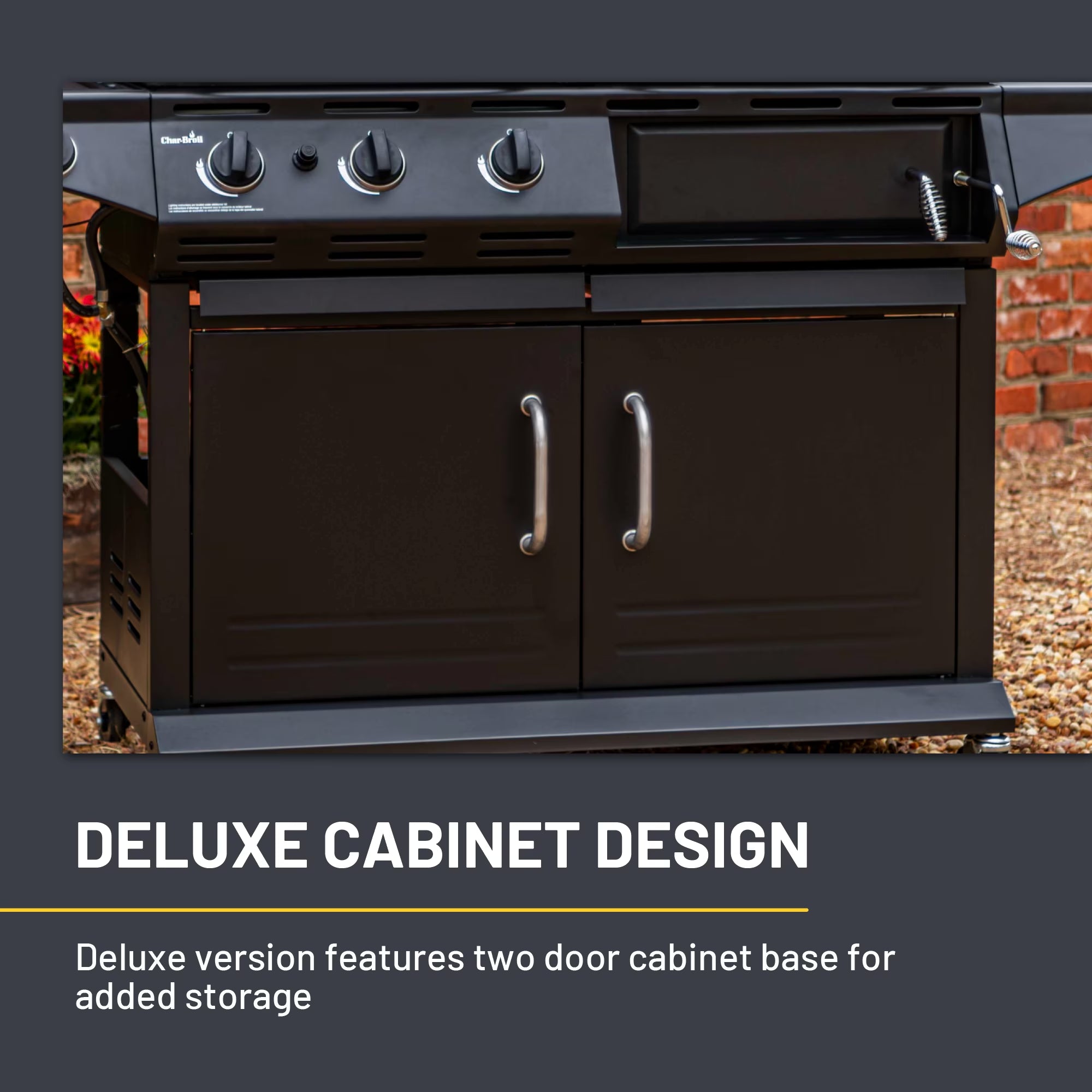 Deluxe Charcoal & Gas Combo Grill