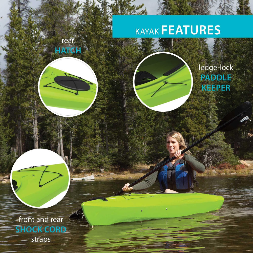 90766 Revel 10 Sit-Inside Kayak Lime Green