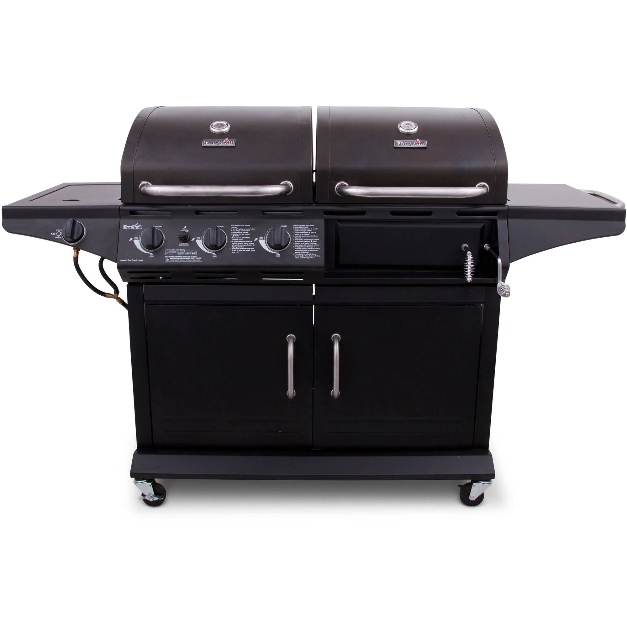 Deluxe Charcoal & Gas Combo Grill