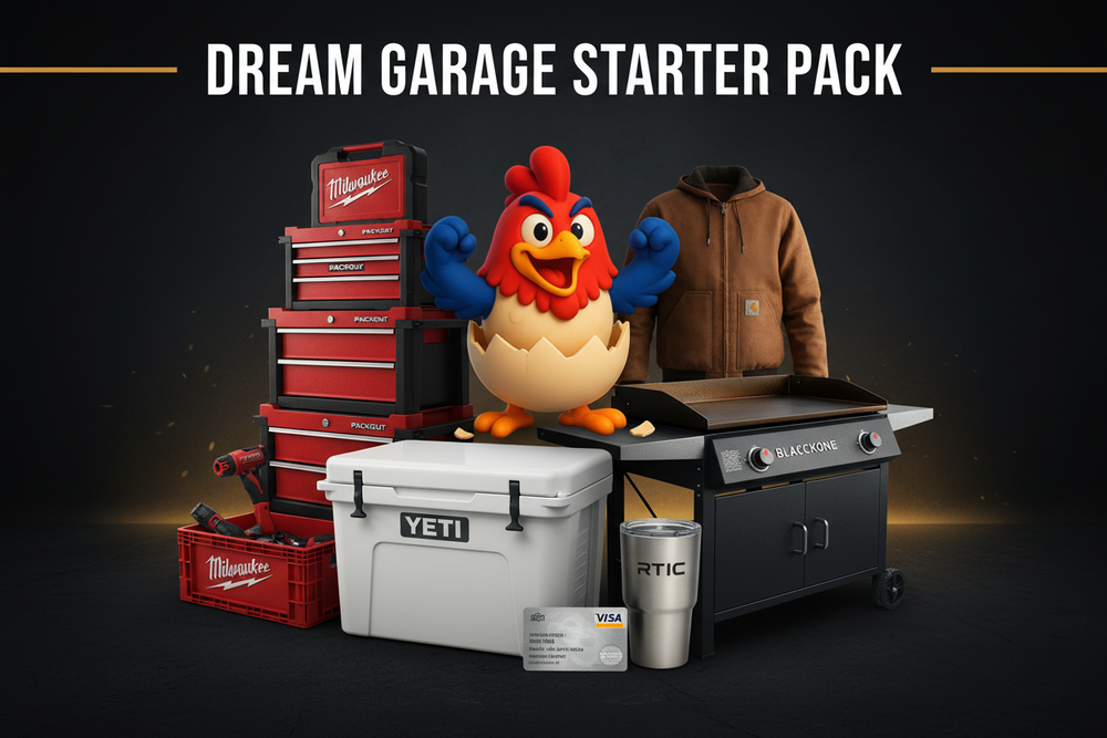 Dream Garage Starter Pack with Reward Chicken Mascot