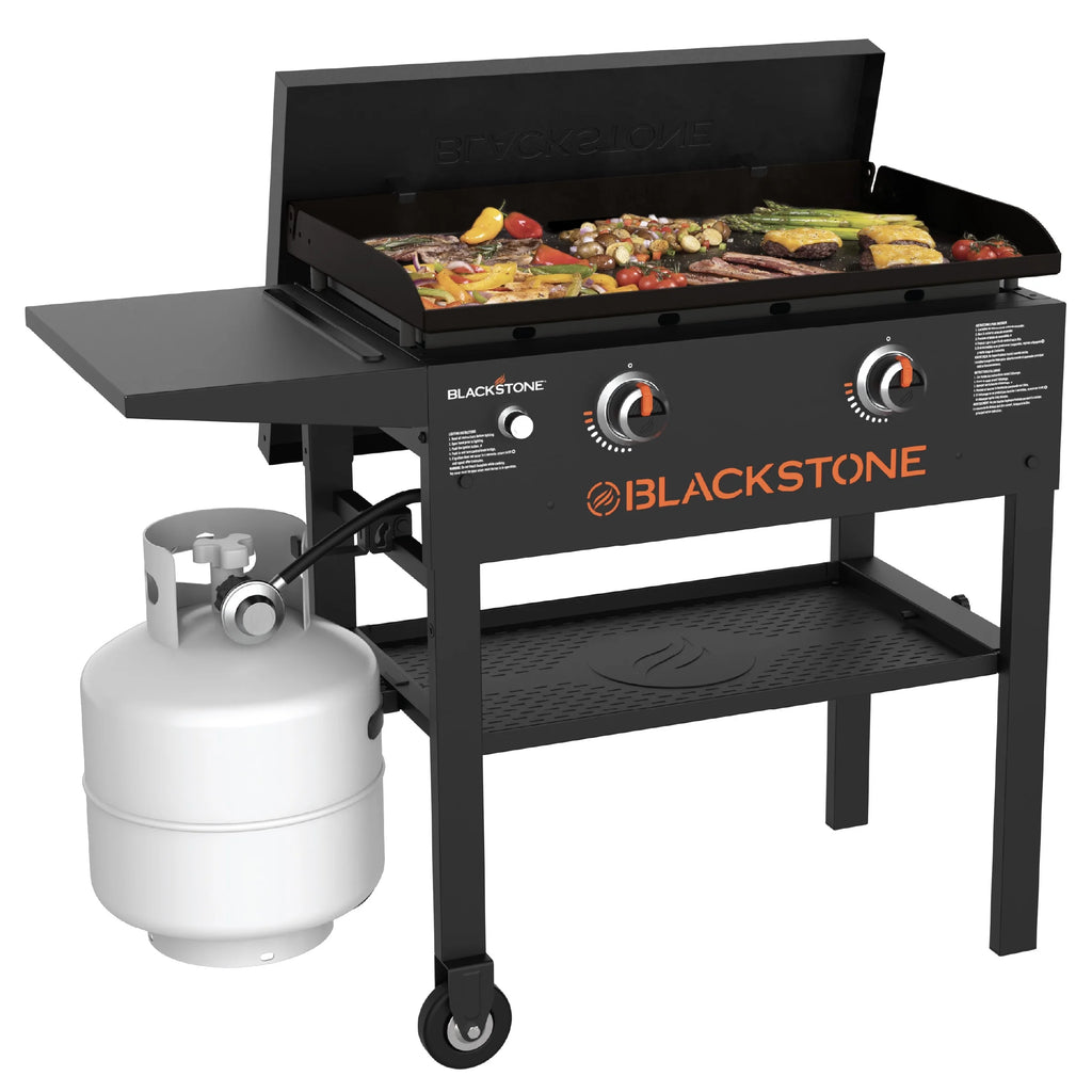 Original 2-Burner 28" Propane Omnivore Griddle with Hard Cover and Protective Soft Cover